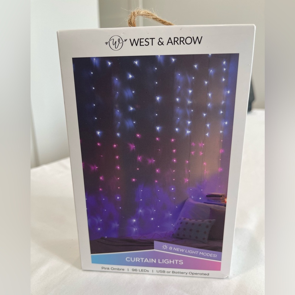 Pink and Purple Curtain Lights